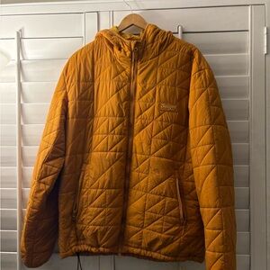 Men's Quilted Orange Jacket
